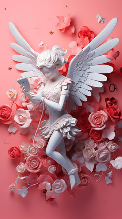 Valentine photos design for greeting cards Background Screen or other High quality printing work.の素材
