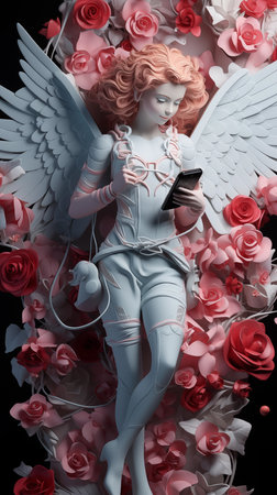 Valentine photos design for greeting cards Background Screen or other High quality printing work.の素材