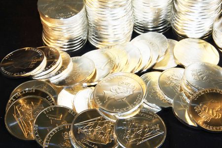 silver coins cook island