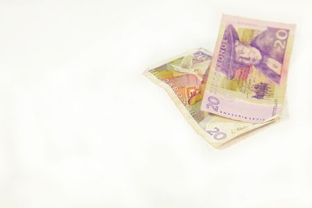 a photo of european money, euro, sweden, swissの写真素材