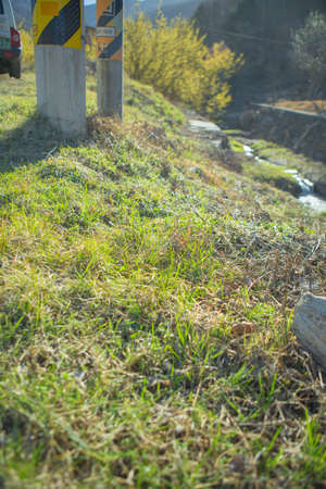 The villages and valleys of Gurye in Korea, where cornelian flowers bloom.の写真素材