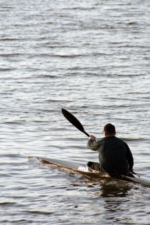man on the cayak