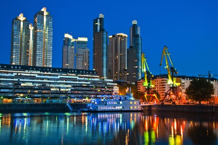 Buenos Aires Skyline at Nightのeditorial素材