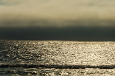 Bad weather coming in from the Pacific Oceanの写真素材