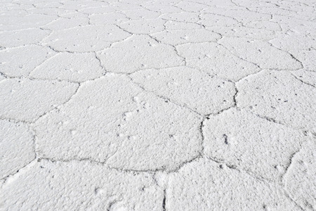 Details of the Uyuni Salt Flats in Boliviaの写真素材