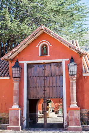 Historic hacienda in rural Bolivia near the city of Potosiのeditorial素材