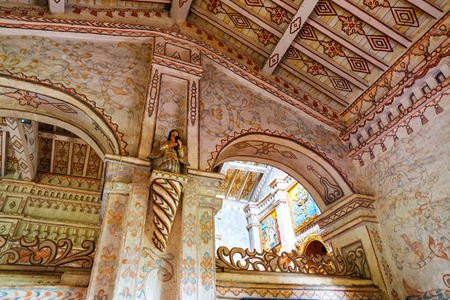 Details of the UNESCO World Heritage San Javier church in Boliviaのeditorial素材