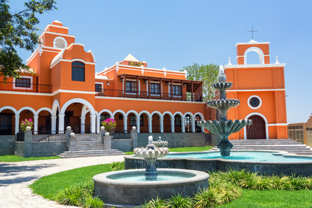 ICA, PERU - OCTOBER 28: Mansion of the Pisco El Porton company in Ica, Peru on October 28, 2014のeditorial素材