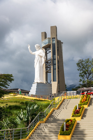 FLORIDABLANCA, COLOMBIA - MAY 3: El Santisimo statue of Jesus Christ in Floridablanca, Colombia on May 3, 2016のeditorial素材