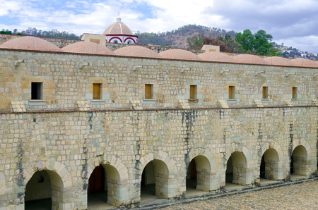 Colonial patio in the Monastery of Santo Domingo de Guzmï¿½n in Oaxaca, Mexicoのeditorial素材