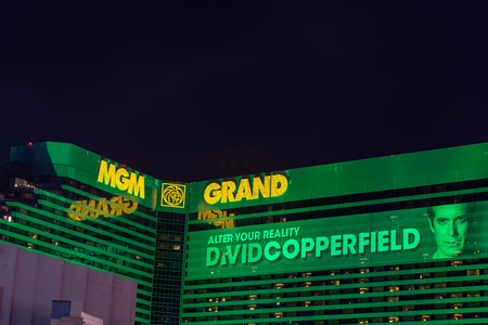 LAS VEGAS, SEPTEMBER 17: View of the MGM Grand in las Vegas on September 17, 2015のeditorial素材