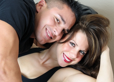 Young Couple Smilingの写真素材