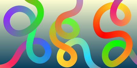 A dynamic abstract background featuring colorful, 3D fluid gradient lines looping and swirling...