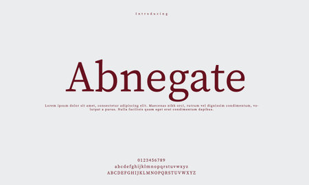 Elegant alphabet letter font. typography luxury classic serif fonts decorative vintage retro Premium Vectorのイラスト素材