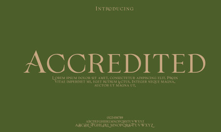 Elegant alphabet letter font. typography luxury classic serif fonts decorative vintage retro Premium Vectorのイラスト素材