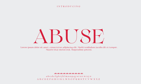 Elegant alphabet letter font. typography luxury classic serif fonts decorative vintage retro Premium Vectorのイラスト素材