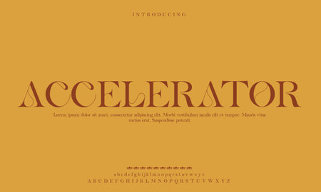 Elegant alphabet letter font. typography luxury classic serif fonts decorative vintage retro Premium Vectorの写真素材
