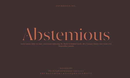 Elegant alphabet letter font. typography luxury classic serif fonts decorative vintage retro Premium Vectorの写真素材