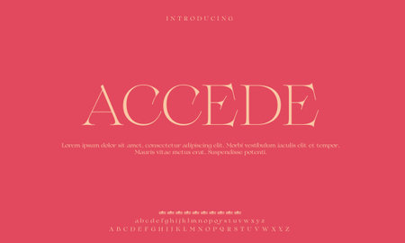 Luxury Elegant alphabet letters font. classic modern serif lettering minimal fashion Premium Vectorのイラスト素材