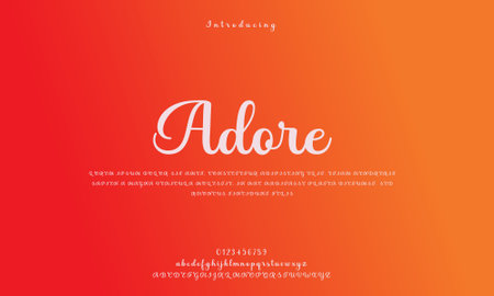 Elegant wedding love alphabet letter font. typography luxury classic serif fonts decorative vintage retro Premium Vectorのイラスト素材