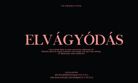 Luxury Elegant alphabet letters font. classic modern serif lettering minimal fashion Premium Vectorのイラスト素材