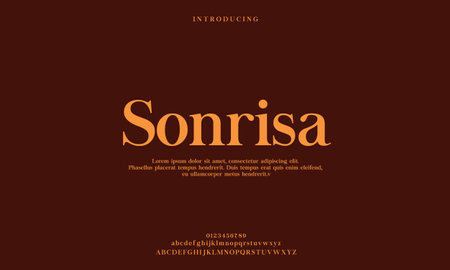 Luxury Elegant alphabet letters font. classic modern serif lettering minimal fashion Premium Vectorのイラスト素材