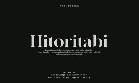 Luxury Elegant alphabet letters font. classic modern serif lettering minimal fashion Premium Vectorのイラスト素材