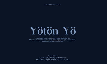 Luxury Elegant alphabet letters font. classic modern serif lettering minimal fashion Premium Vectorのイラスト素材