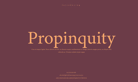 Luxury Elegant alphabet letters font. classic modern serif lettering minimal fashion Premium Vectorのイラスト素材