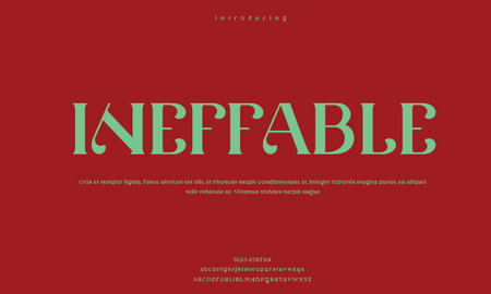 Luxury Elegant alphabet letters font. classic modern serif lettering minimal fashion Premium Vectorのイラスト素材