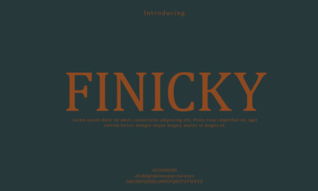 Elegant alphabet letter font. typography luxury classic serif fonts decorative vintage retro Premium Vectorのイラスト素材