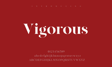 Vector of stylized modern font and alphabet, uppercase and lowercase lettersのイラスト素材