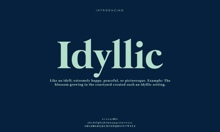 Elegant alphabet letter font. typography luxury classic serif fonts decorative vintage retro Premium Vectorのイラスト素材