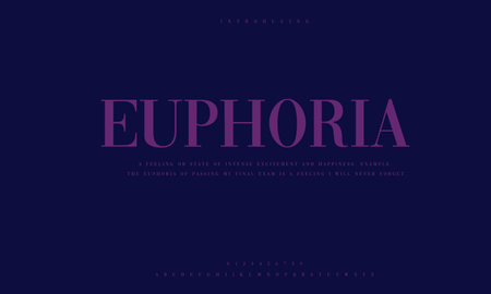 Elegant alphabet letter font. typography luxury classic serif fonts decorative vintage retro Premium Vectorのイラスト素材