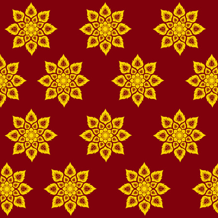 Thai art patternのイラスト素材