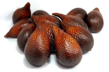 Exotic tropical fruits called salak from south east asiaの写真素材