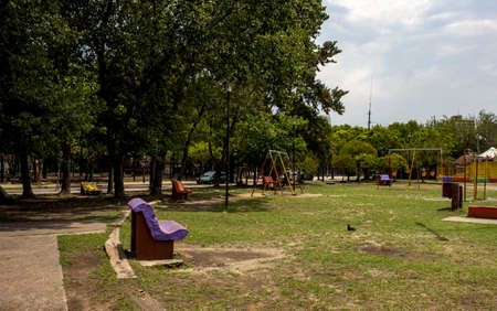 playground in Argentina without people on a sunny day