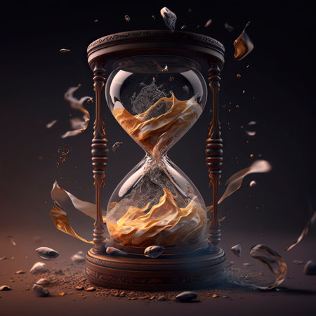 image of hour glass fantasy. creative AIの素材
