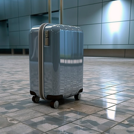 suitcase in terminal,の素材