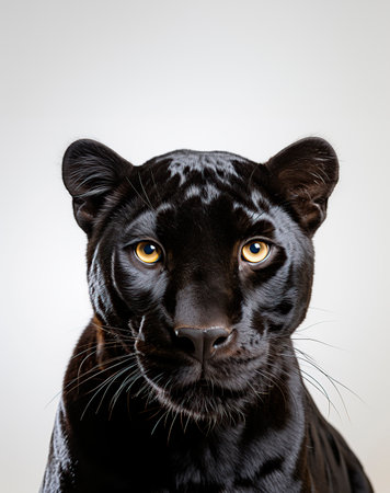 black panther portrait, animals conceptの素材