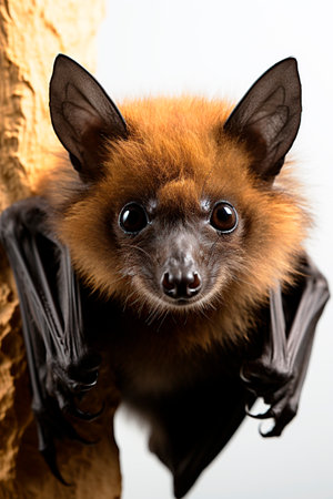 Fascinating close up shot of batの素材