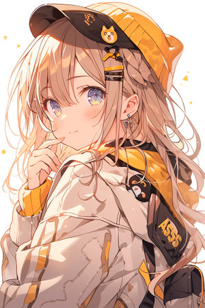 cute anime girlの素材