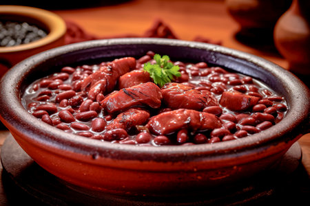 Traditional Brazilian food called feijoadaの素材
