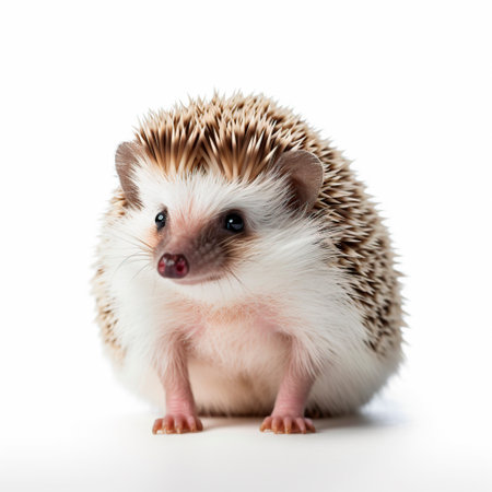 Hedgehog isolated on the White Backgroundの素材