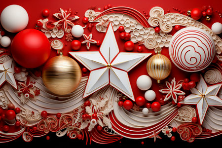 christmas background in the style of dark whiteの素材