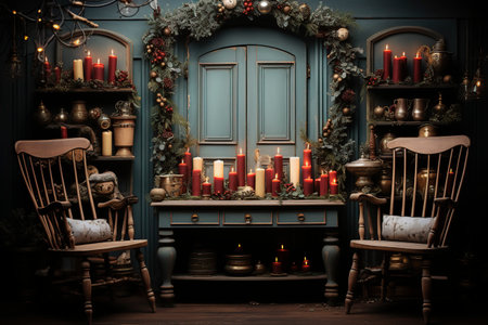 Christmas decoration, decorated background conceptの素材