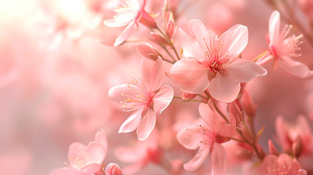 Cherry blossom sakura in spring time, nature background.の素材