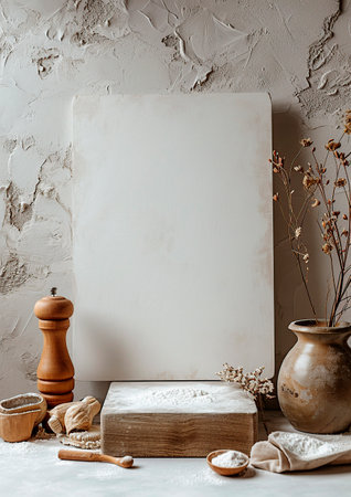 Rustic Artisan Baking. A Still Life of Home style Culinary Delightsの素材