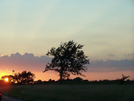 Sunset in Wisconsinの写真素材