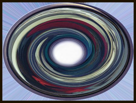 Abstract Blue and red swirlの写真素材
